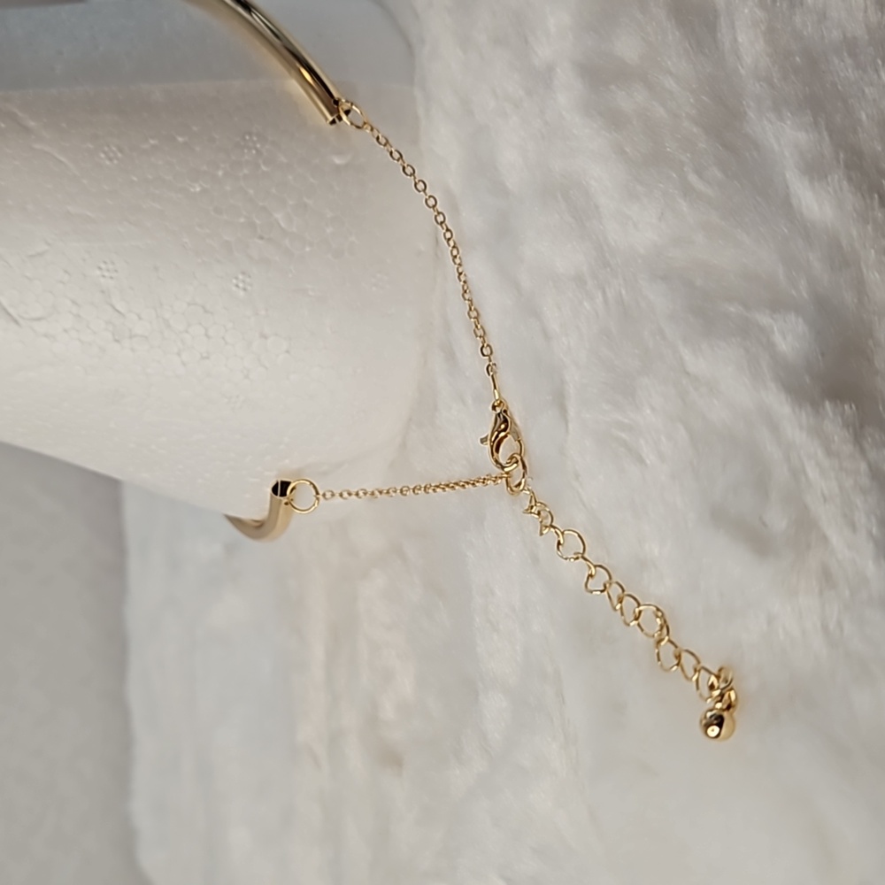 Womens necklace and post ear rings set jewelry gold - Picture 3 of 5